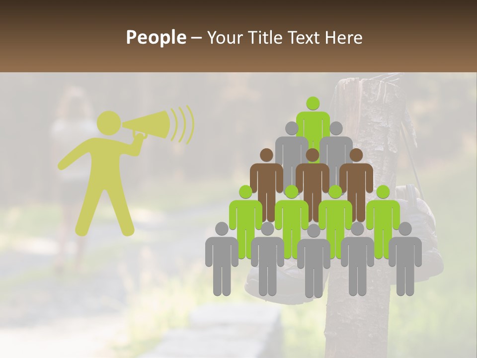 A Pair Of Shoes Hanging From A Tree Trunk PowerPoint Template