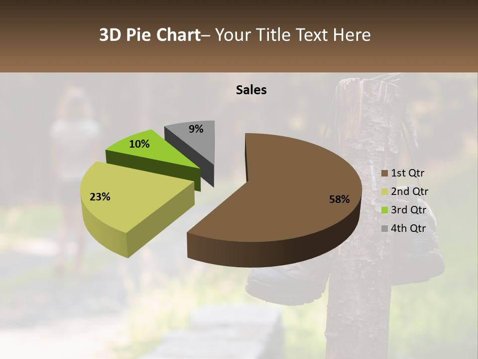 A Pair Of Shoes Hanging From A Tree Trunk PowerPoint Template