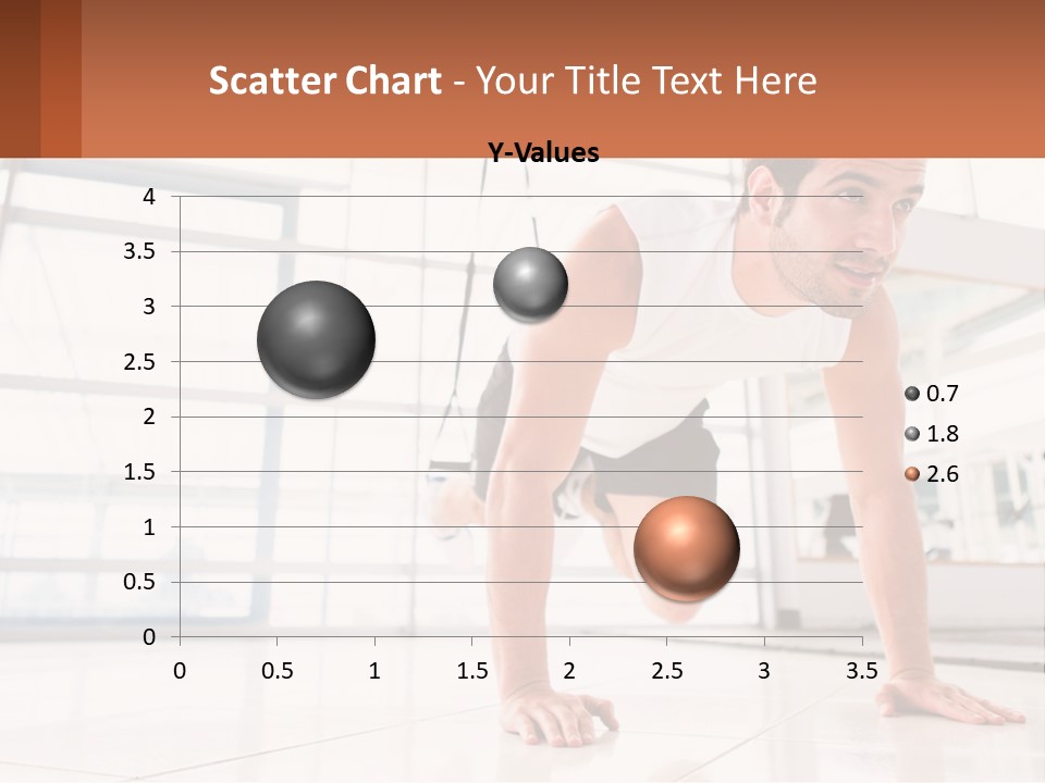 A Man Doing Push Ups In A Gym PowerPoint Template