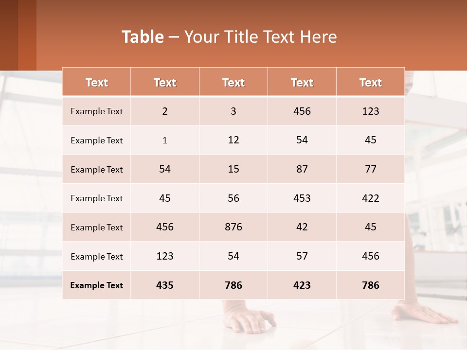 A Man Doing Push Ups In A Gym PowerPoint Template