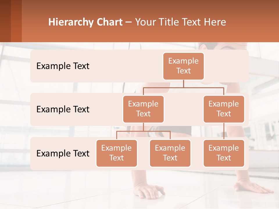 A Man Doing Push Ups In A Gym PowerPoint Template