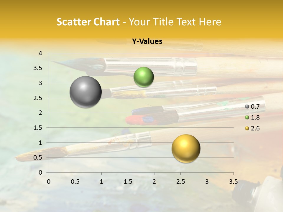 A Group Of Paintbrushes Sitting On Top Of A Table PowerPoint Template