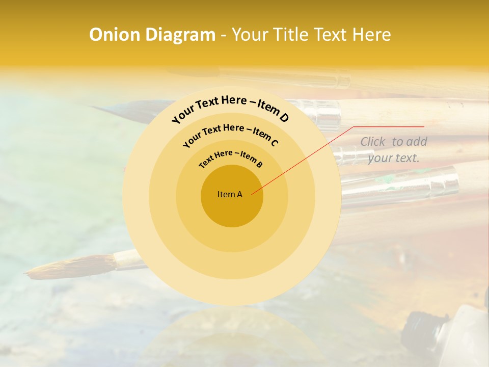 A Group Of Paintbrushes Sitting On Top Of A Table PowerPoint Template