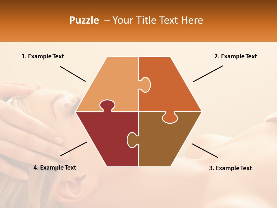 A Woman Getting A Facial Massage At A Spa PowerPoint Template