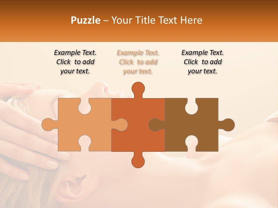 A Woman Getting A Facial Massage At A Spa PowerPoint Template