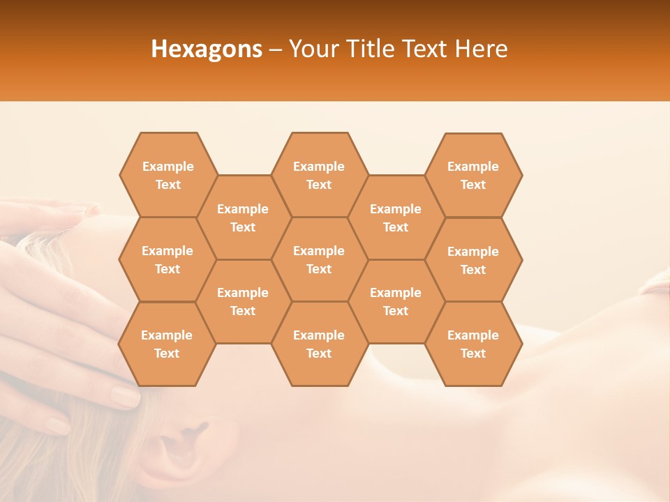 A Woman Getting A Facial Massage At A Spa PowerPoint Template