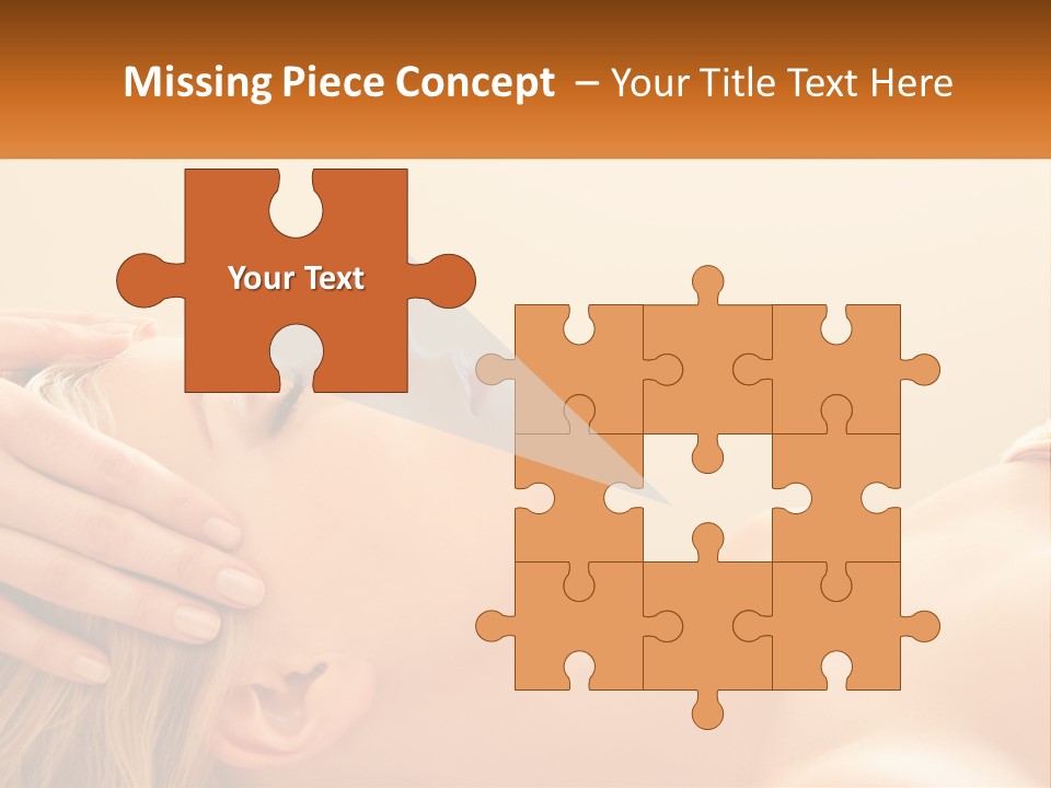 A Woman Getting A Facial Massage At A Spa PowerPoint Template