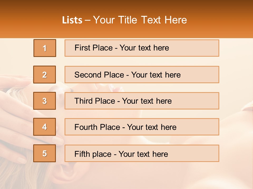 A Woman Getting A Facial Massage At A Spa PowerPoint Template