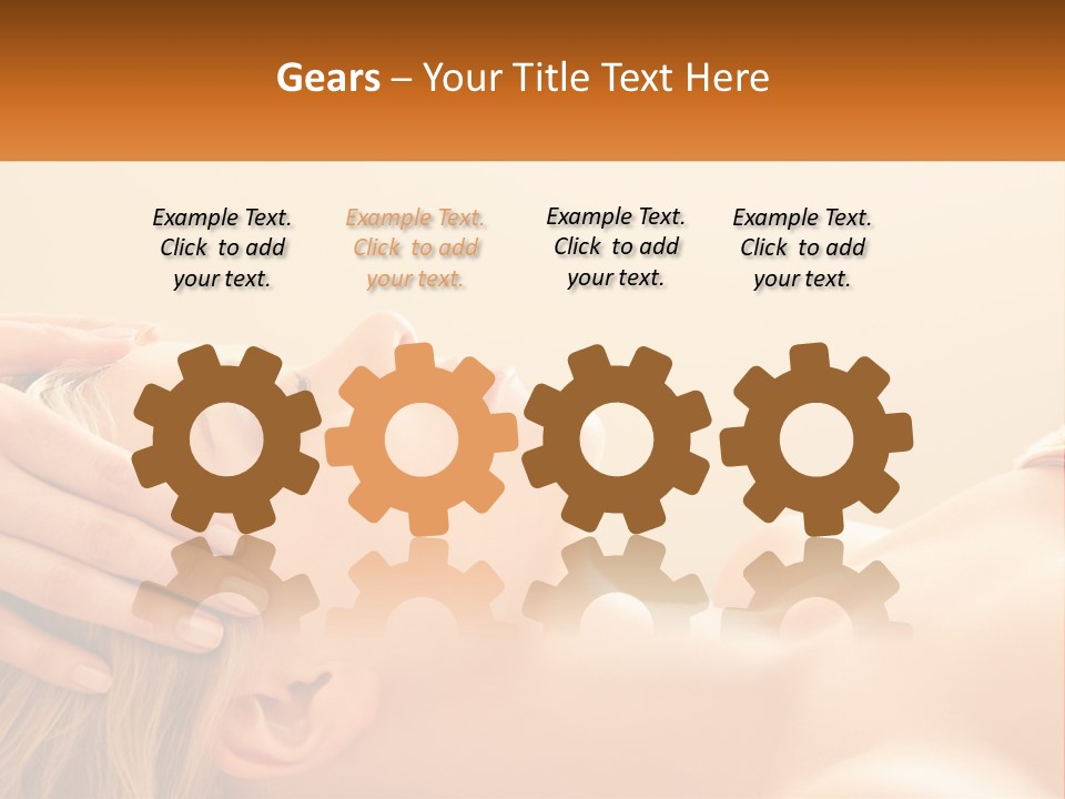 A Woman Getting A Facial Massage At A Spa PowerPoint Template