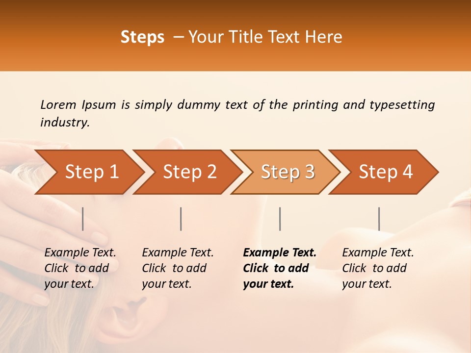 A Woman Getting A Facial Massage At A Spa PowerPoint Template