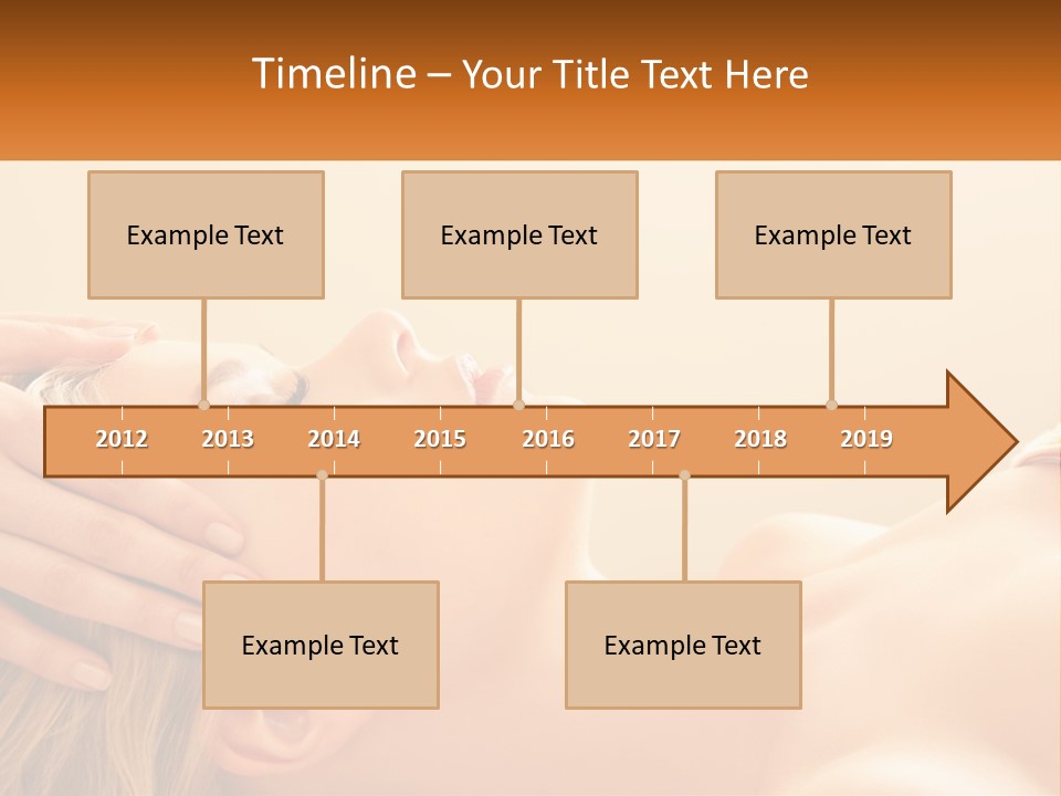 A Woman Getting A Facial Massage At A Spa PowerPoint Template