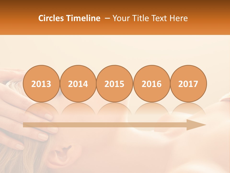 A Woman Getting A Facial Massage At A Spa PowerPoint Template