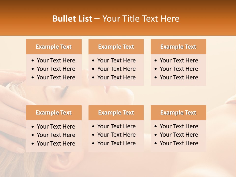 A Woman Getting A Facial Massage At A Spa PowerPoint Template