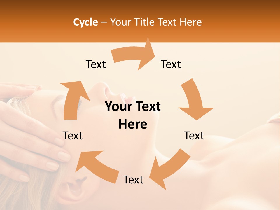 A Woman Getting A Facial Massage At A Spa PowerPoint Template