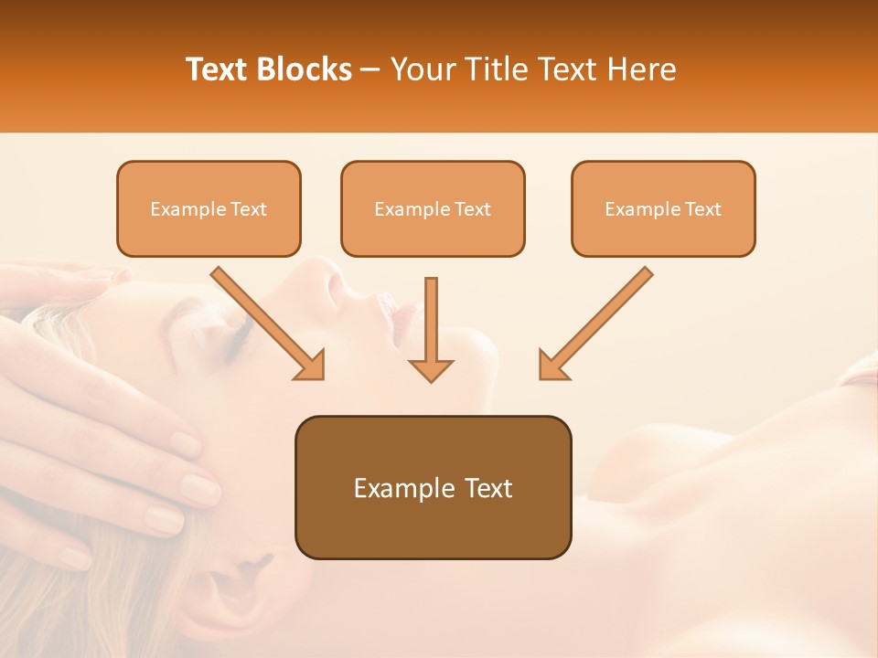 A Woman Getting A Facial Massage At A Spa PowerPoint Template