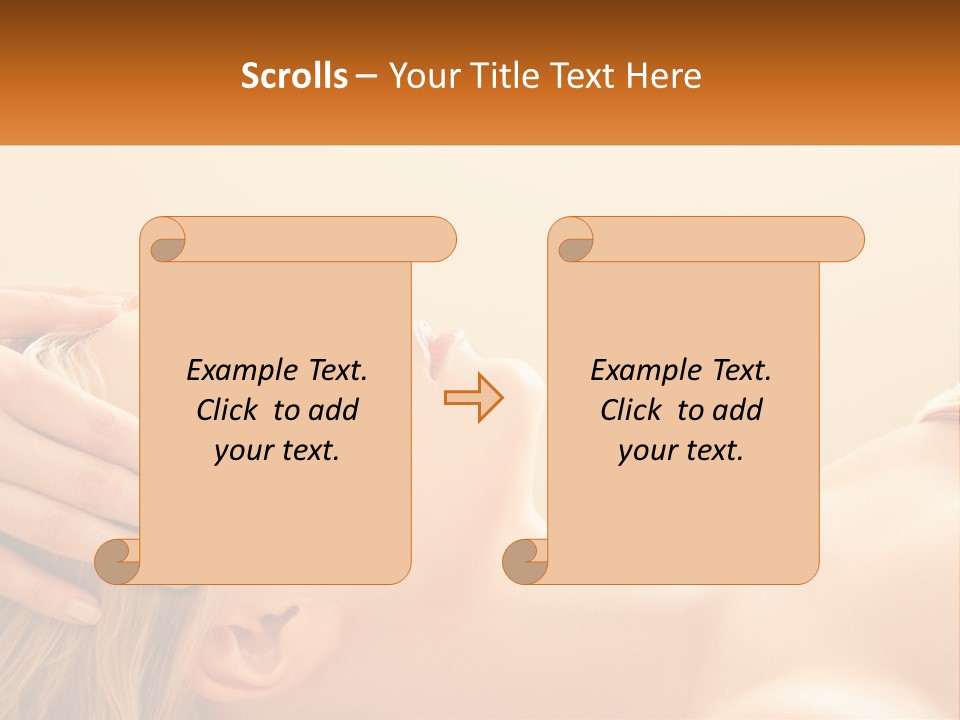 A Woman Getting A Facial Massage At A Spa PowerPoint Template