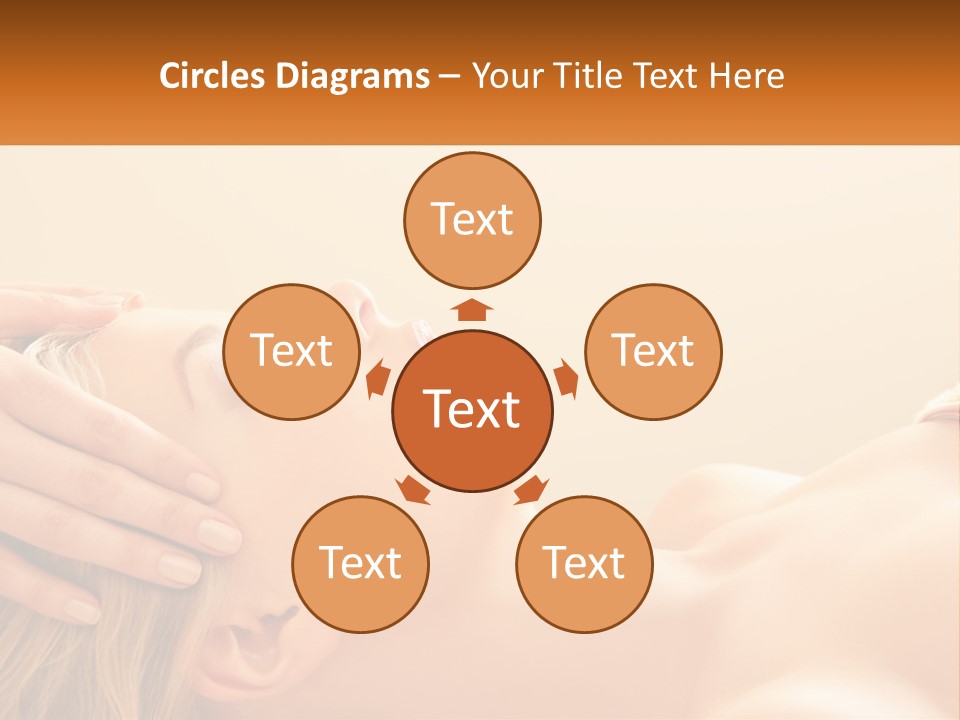 A Woman Getting A Facial Massage At A Spa PowerPoint Template