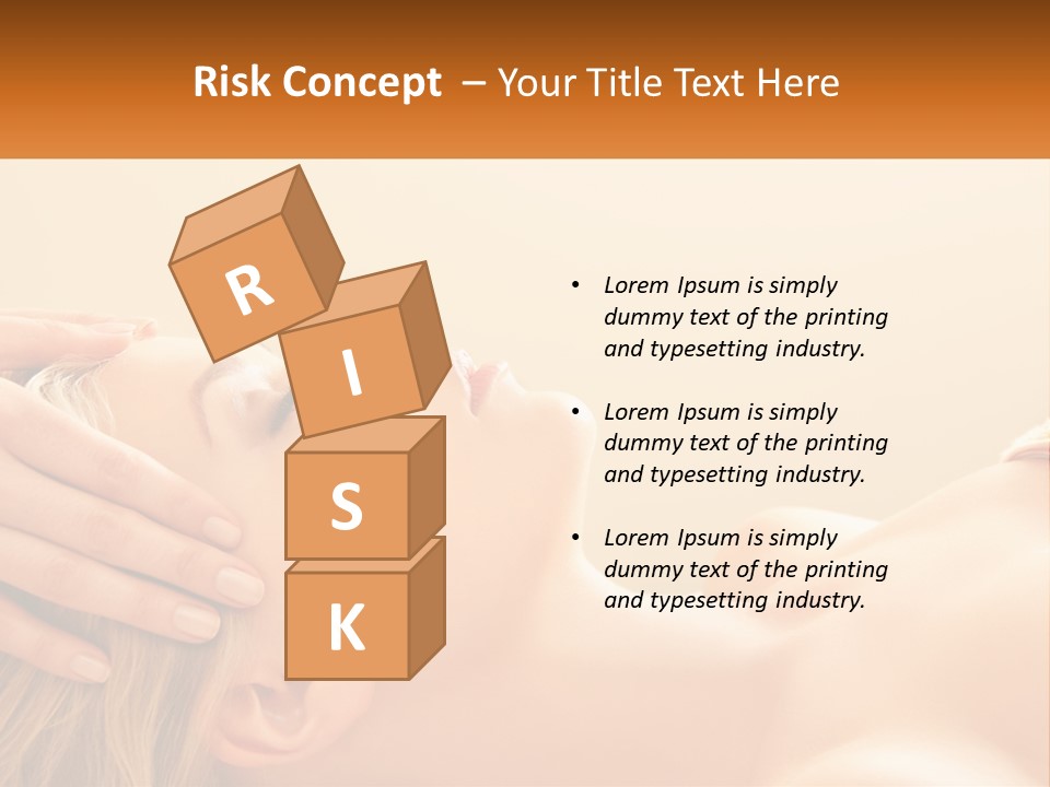 A Woman Getting A Facial Massage At A Spa PowerPoint Template