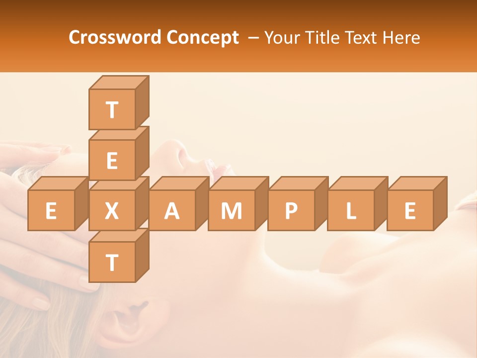 A Woman Getting A Facial Massage At A Spa PowerPoint Template