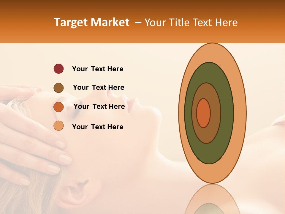 A Woman Getting A Facial Massage At A Spa PowerPoint Template