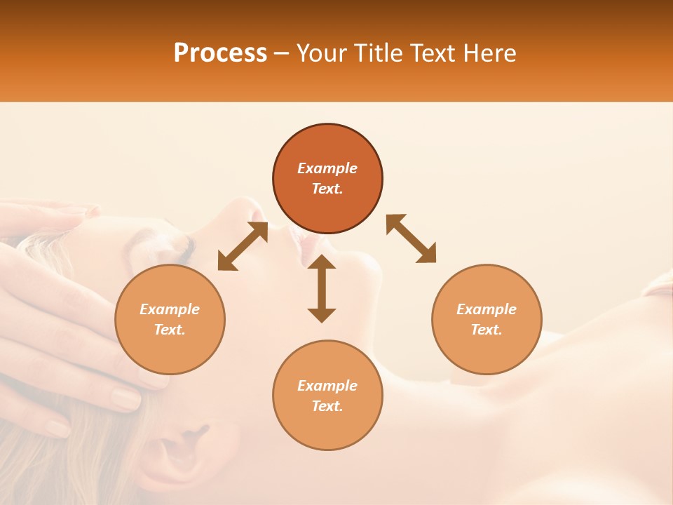 A Woman Getting A Facial Massage At A Spa PowerPoint Template