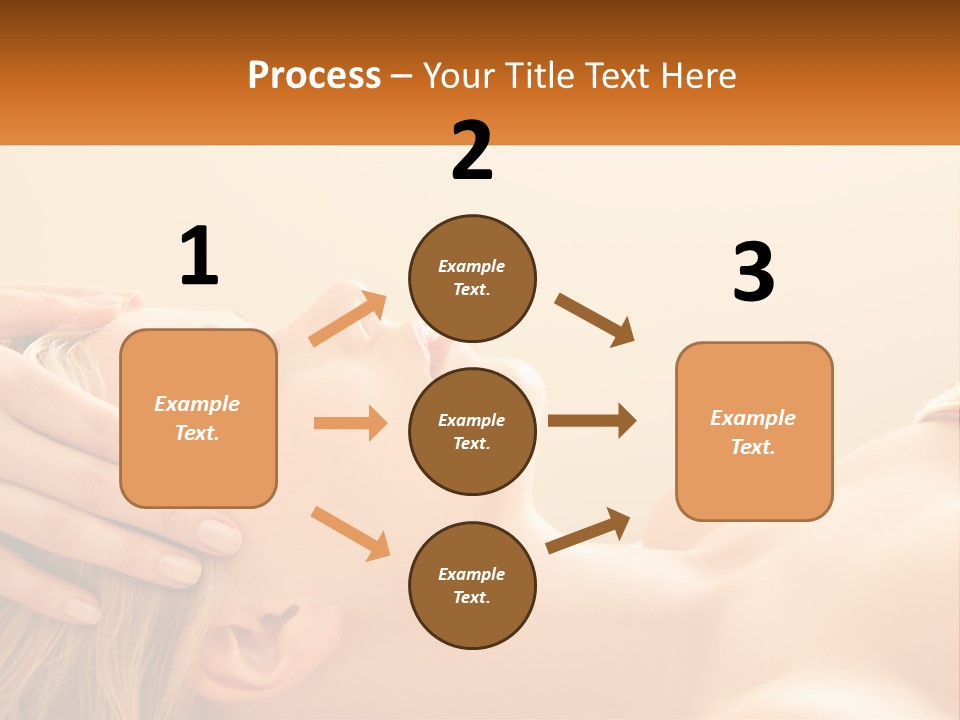 A Woman Getting A Facial Massage At A Spa PowerPoint Template