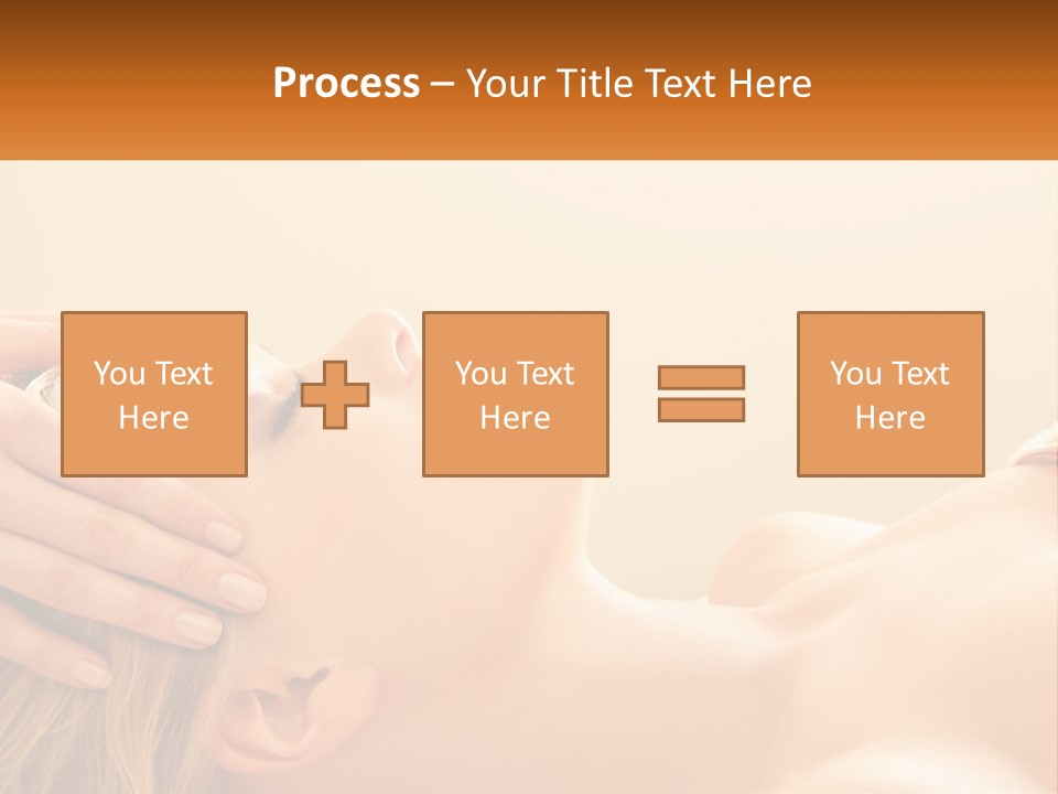 A Woman Getting A Facial Massage At A Spa PowerPoint Template