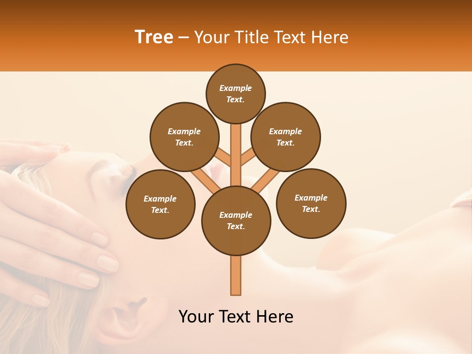 A Woman Getting A Facial Massage At A Spa PowerPoint Template