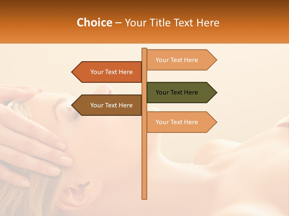 A Woman Getting A Facial Massage At A Spa PowerPoint Template