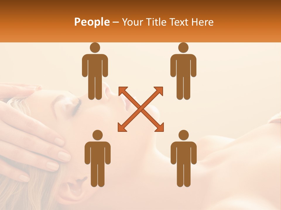 A Woman Getting A Facial Massage At A Spa PowerPoint Template