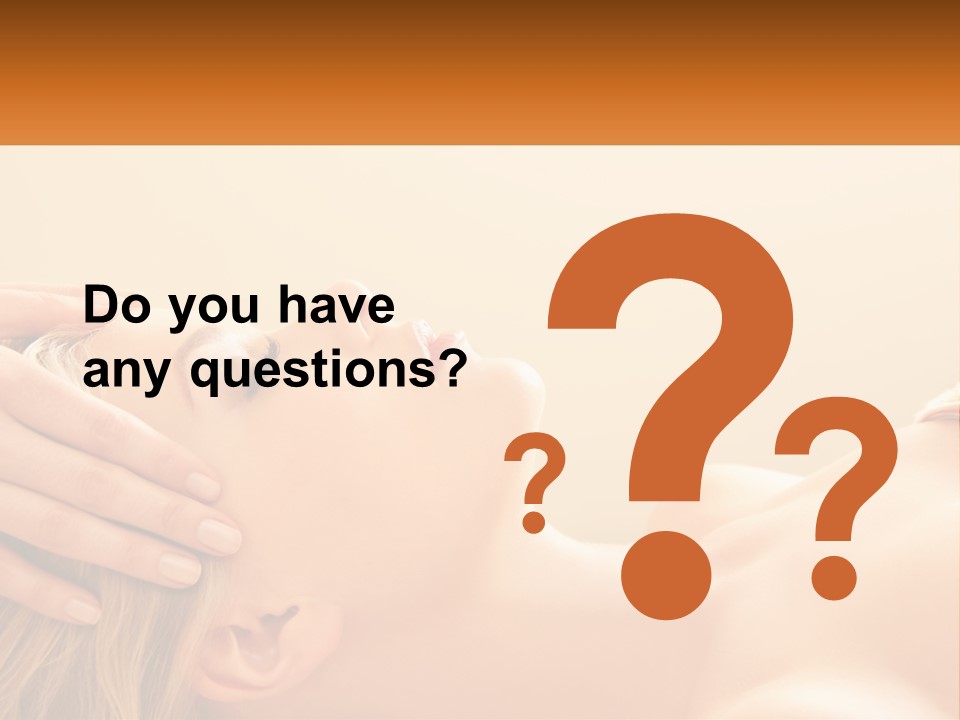 A Woman Getting A Facial Massage At A Spa PowerPoint Template