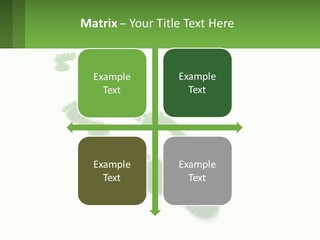 A Green Foot Print On A White Background PowerPoint Template