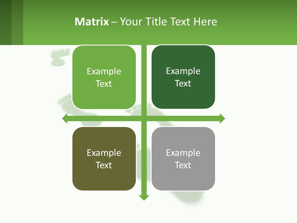 A Green Foot Print On A White Background PowerPoint Template