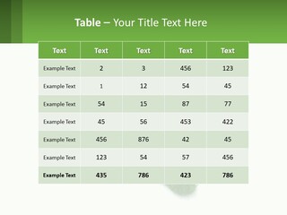 A Green Foot Print On A White Background PowerPoint Template