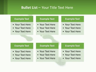 A Green Foot Print On A White Background PowerPoint Template