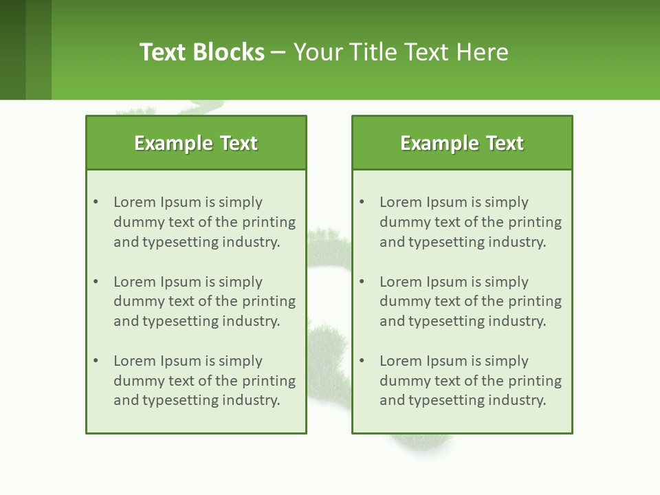 A Green Foot Print On A White Background PowerPoint Template