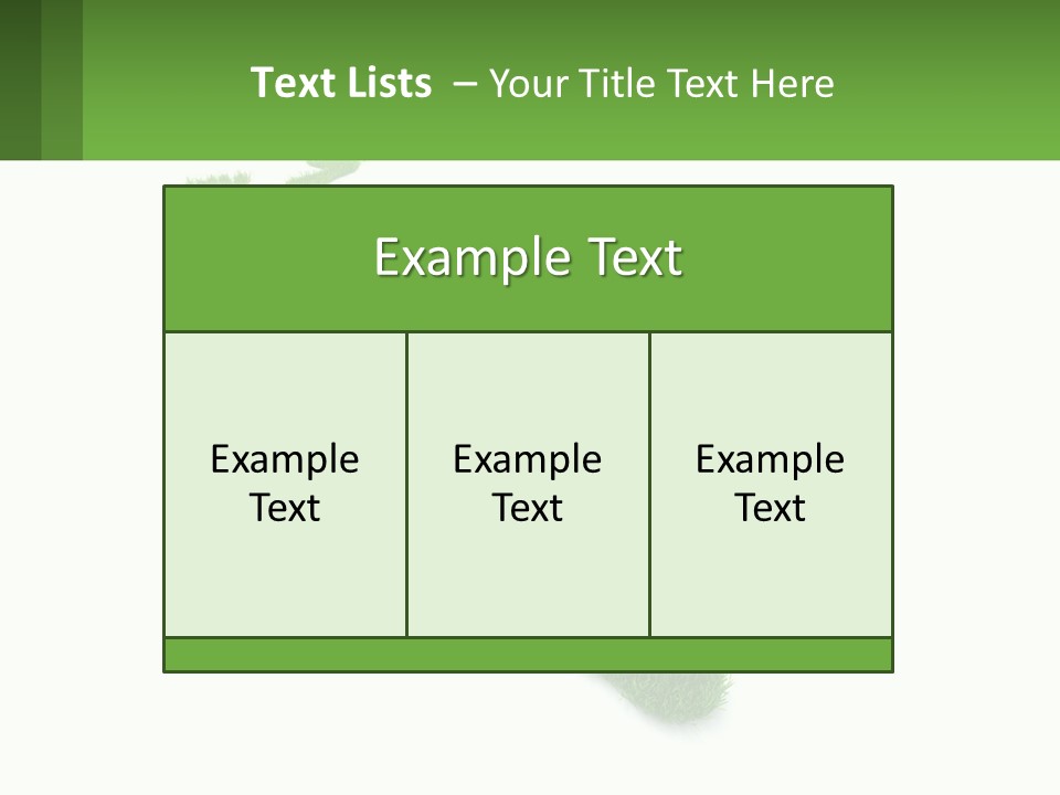 A Green Foot Print On A White Background PowerPoint Template