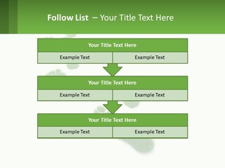 A Green Foot Print On A White Background PowerPoint Template