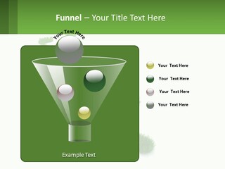 A Green Foot Print On A White Background PowerPoint Template