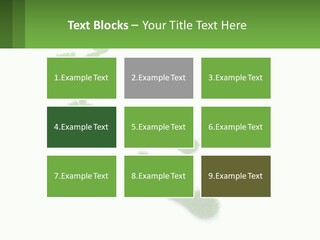 A Green Foot Print On A White Background PowerPoint Template