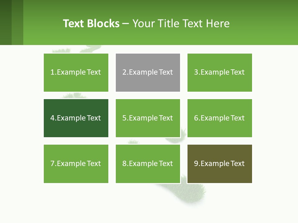 A Green Foot Print On A White Background PowerPoint Template