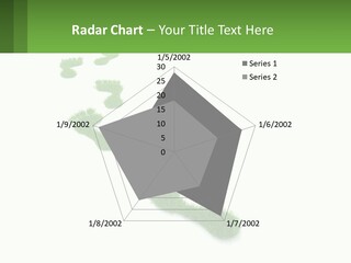 A Green Foot Print On A White Background PowerPoint Template