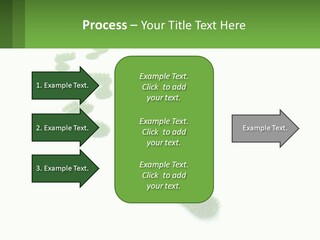 A Green Foot Print On A White Background PowerPoint Template