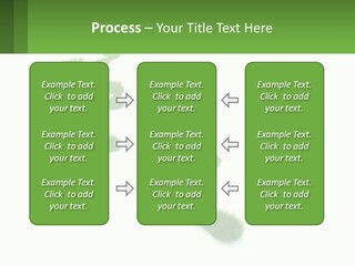 A Green Foot Print On A White Background PowerPoint Template