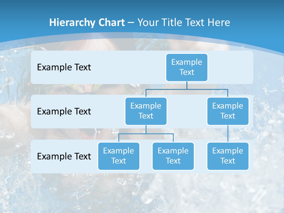 A Young Girl Swimming In A Pool With Goggles On PowerPoint Template