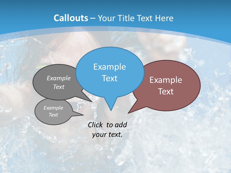 A Young Girl Swimming In A Pool With Goggles On PowerPoint Template