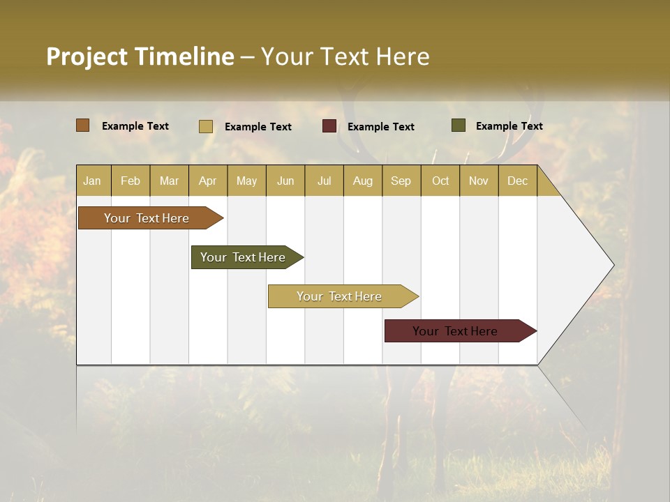 A Deer Standing In The Middle Of A Forest PowerPoint Template