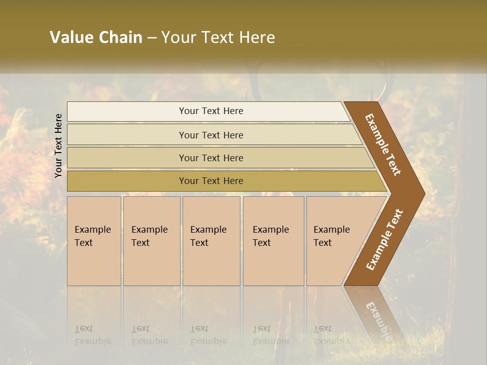 A Deer Standing In The Middle Of A Forest PowerPoint Template