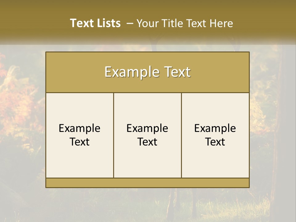 A Deer Standing In The Middle Of A Forest PowerPoint Template