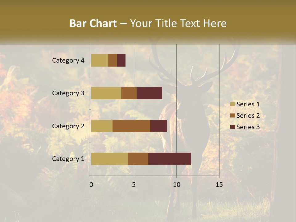 A Deer Standing In The Middle Of A Forest PowerPoint Template